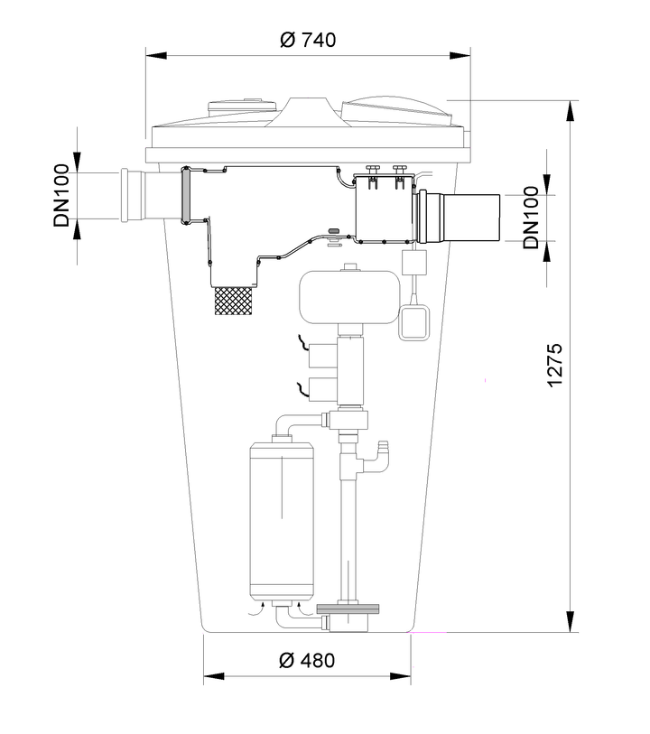 AQUALOOP Bioreaktor 300 l/Tag Grauwasseraufbereitung Membranstation Ultrafiltration