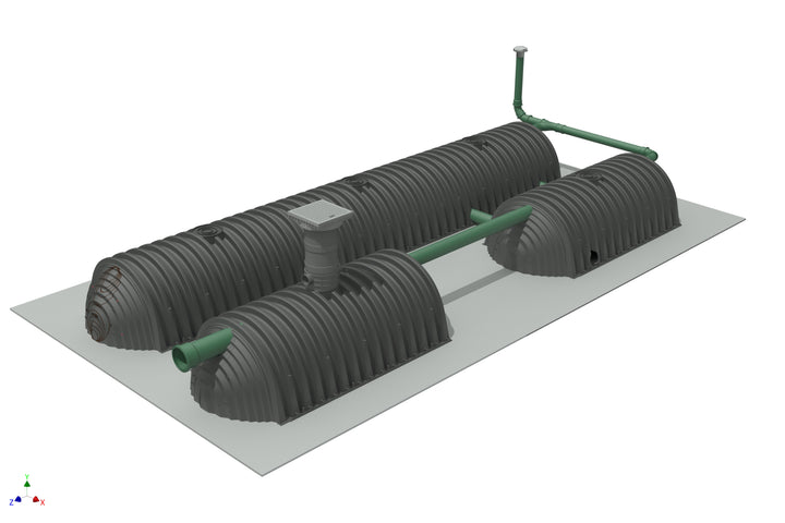 DRAINMAX Kapillare Unterflurbewässerung 20m³ DIBt-zertifiziert EPDM-Folie Fernüberwachung