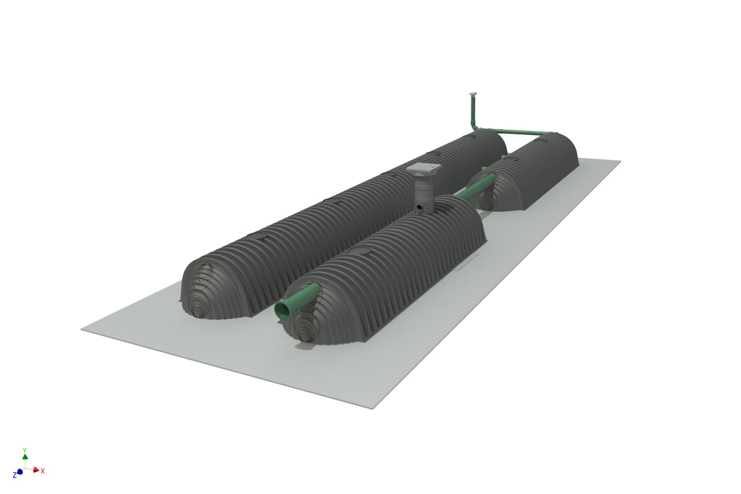 DRAINMAX Kapillare Unterflurbewässerung 30 m³ DIBt-zertifiziert EPDM-Folie Fernüberwachung