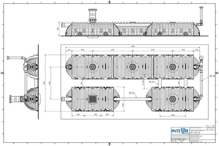 DRAINMAX Regenwasserversickerung 20m³ Tunnel-System DIBt-zertifiziert Fernüberwachung