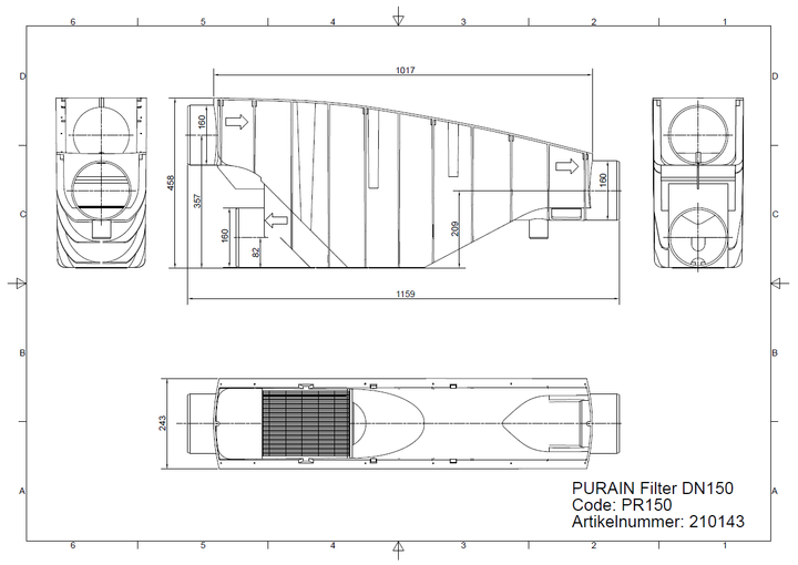 PURAIN Filter DN150