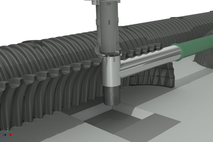 DRAINMAX Regenwasserversickerung 10m³ Tunnel-System DIBt-zertifiziert Fernüberwachung