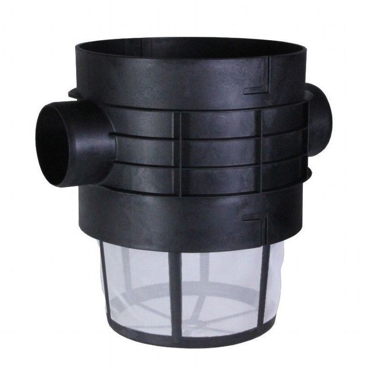 PLURAFIT Filter mit Filterkorb für Regenwasser, Tankeinbau + Kappe TOP Filter